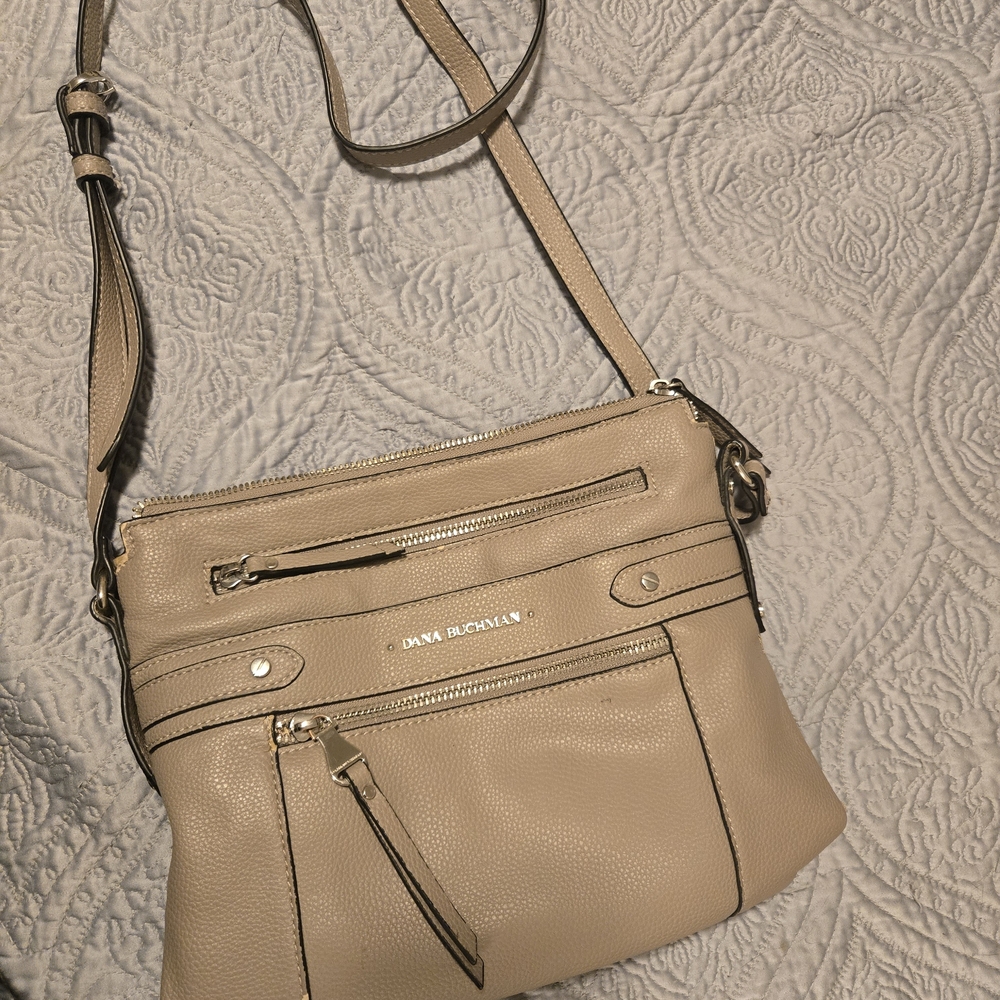 Dana Buchman Beige Crossbody Bag